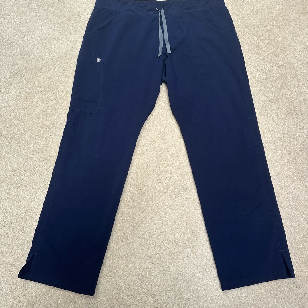 Figs Women’s XL Technical Collection Scrubs Navy Blue Stretch Pants